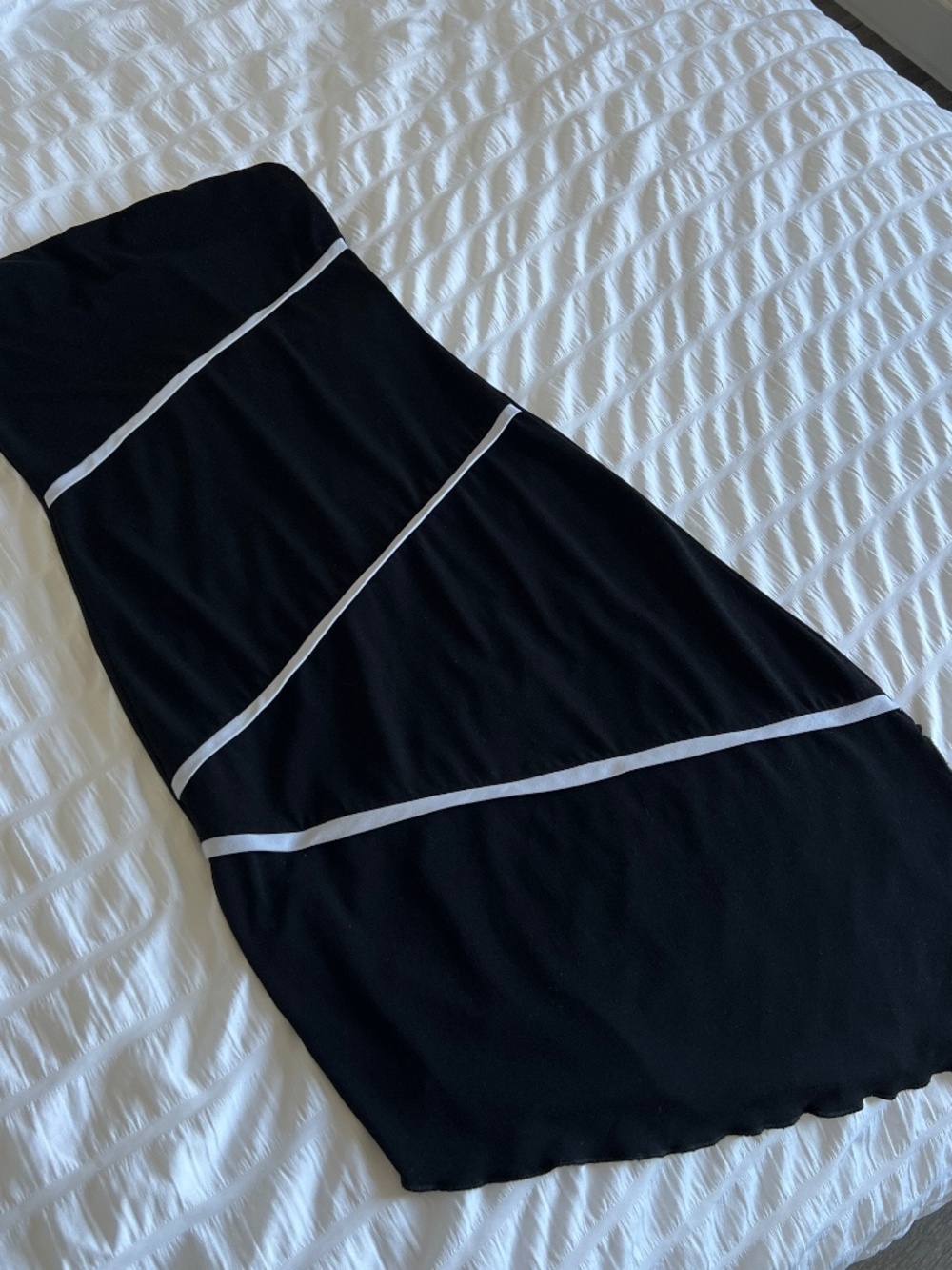 Midi tube black dress